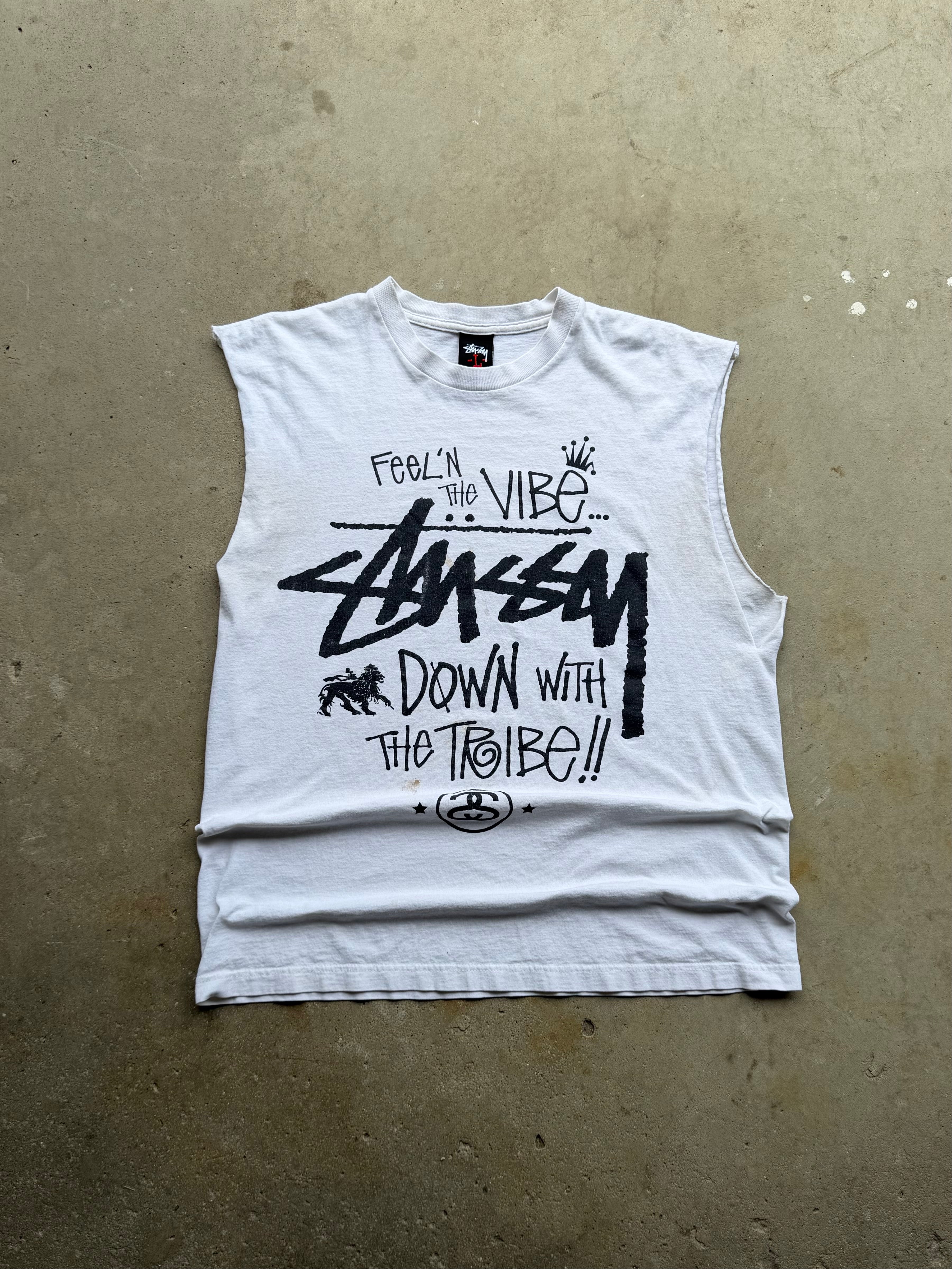 2000s Stussy Chopped Graphic Tee (LARGE)