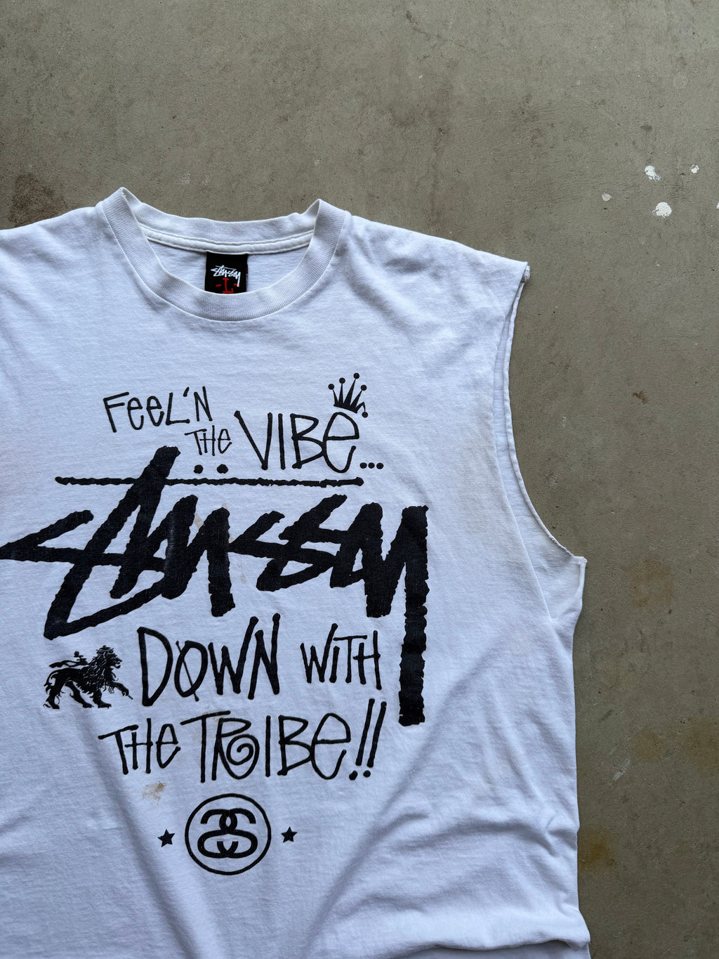 2000s Stussy Chopped Graphic Tee (LARGE)