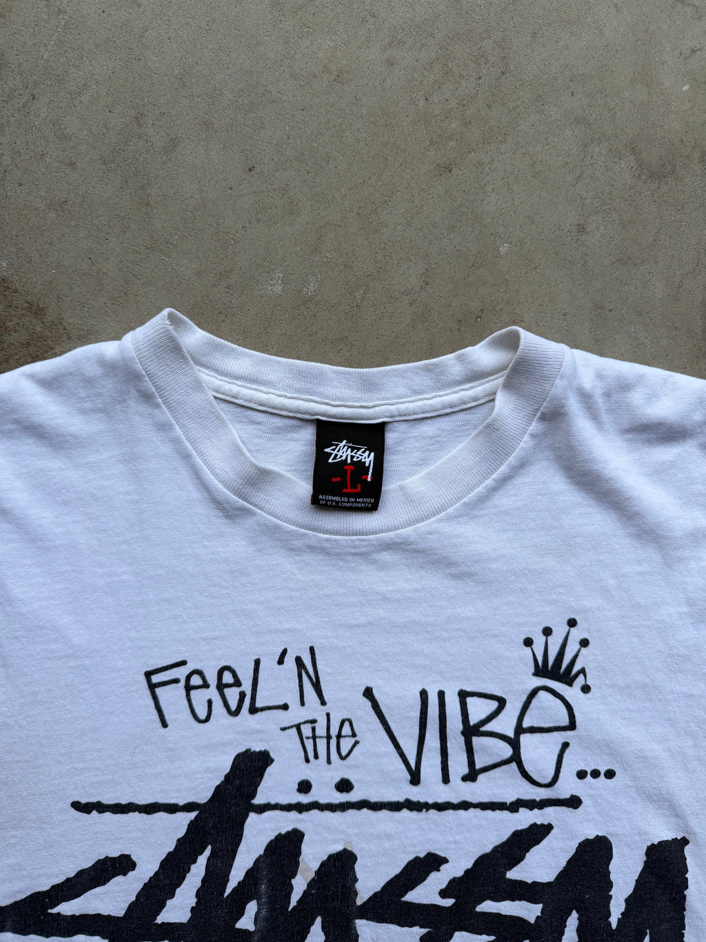 2000s Stussy Chopped Graphic Tee (LARGE)