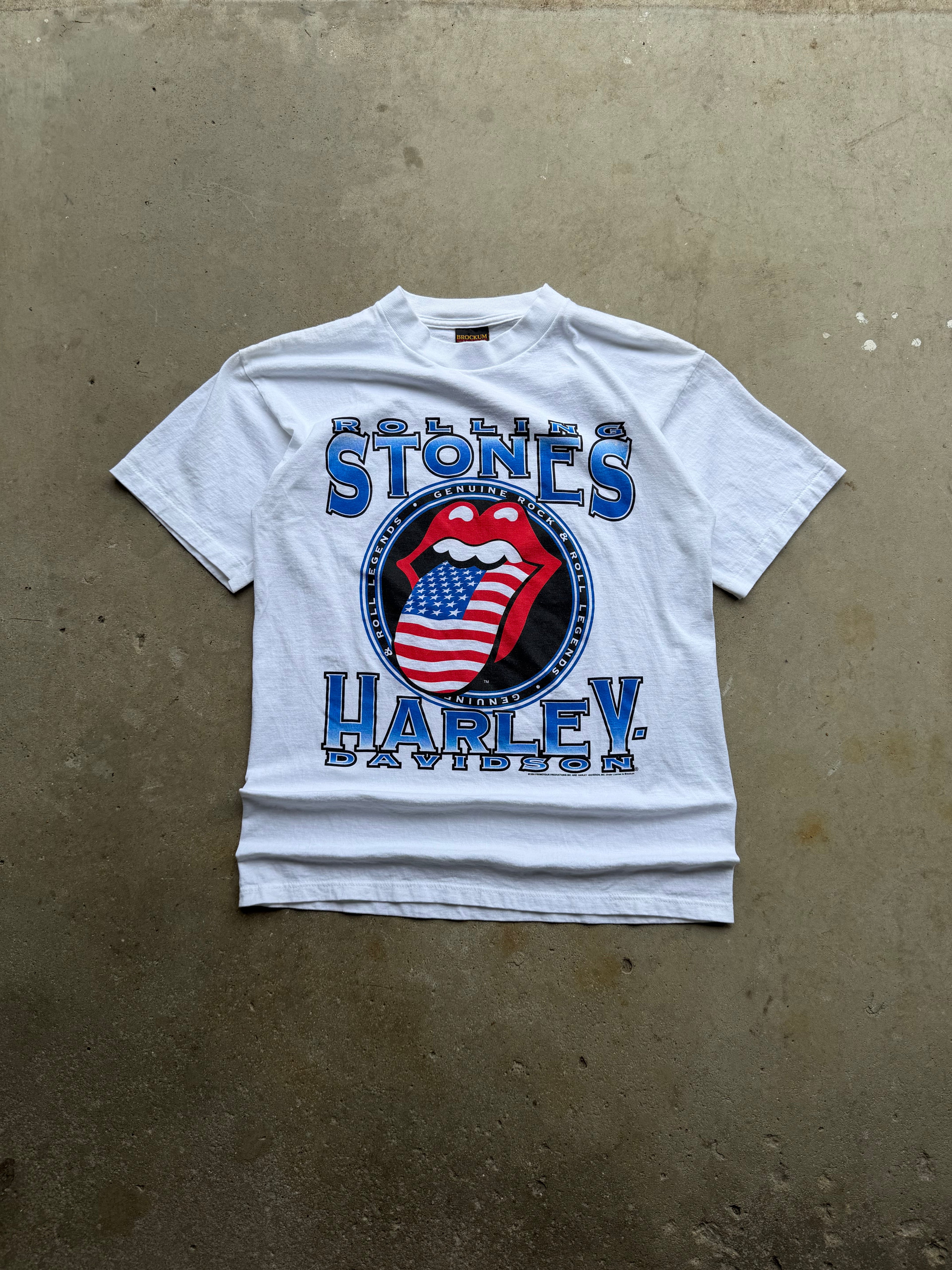 1994 Rollingstones Harley Davidson Band Tee (LARGE)