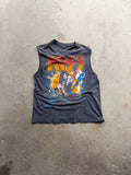 80s Faded Kiss Chopped Band Tee (SMALL)