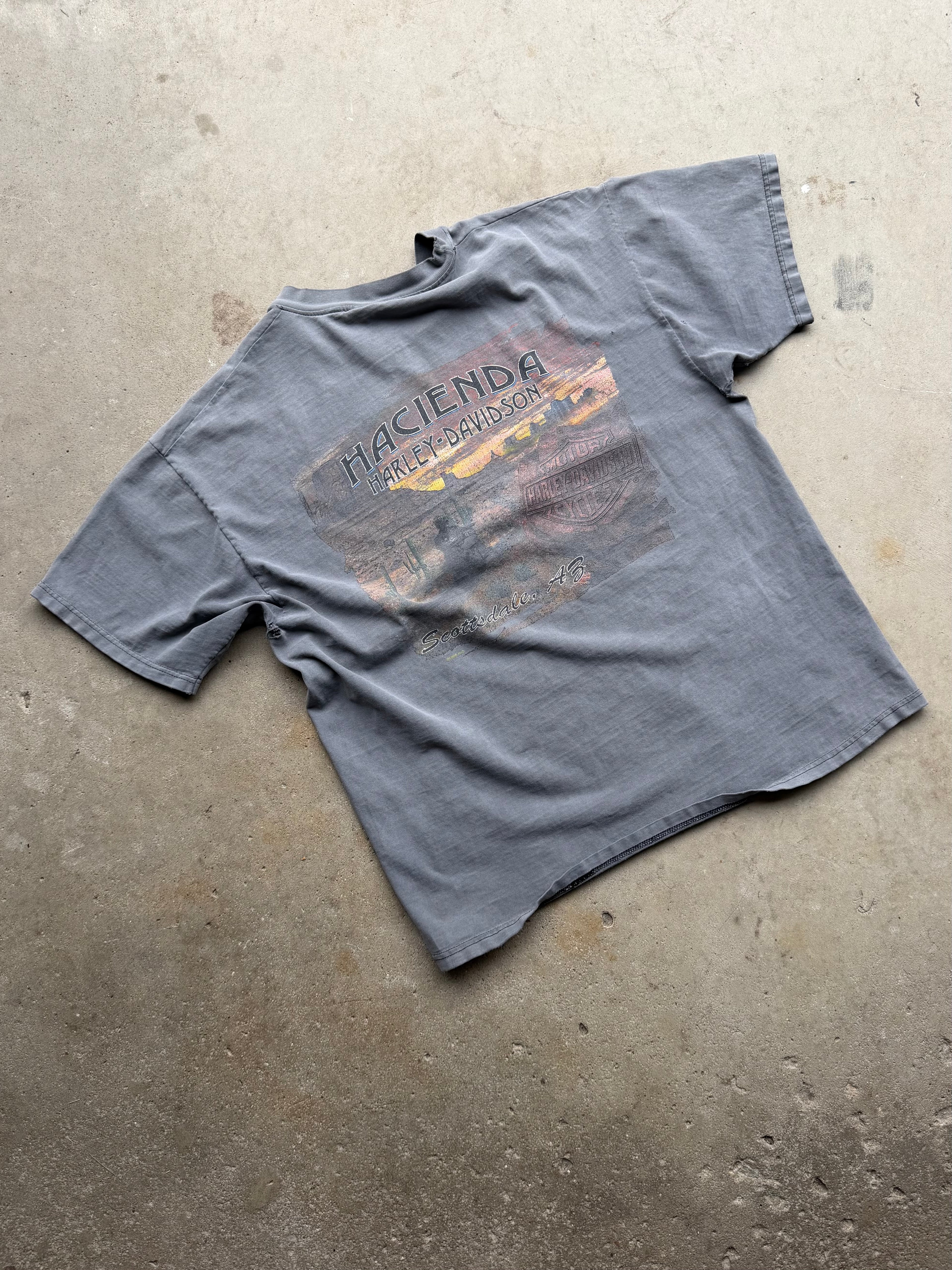 90s Faded Harley Davidson 'Double Eagle' Tee (LARGE)