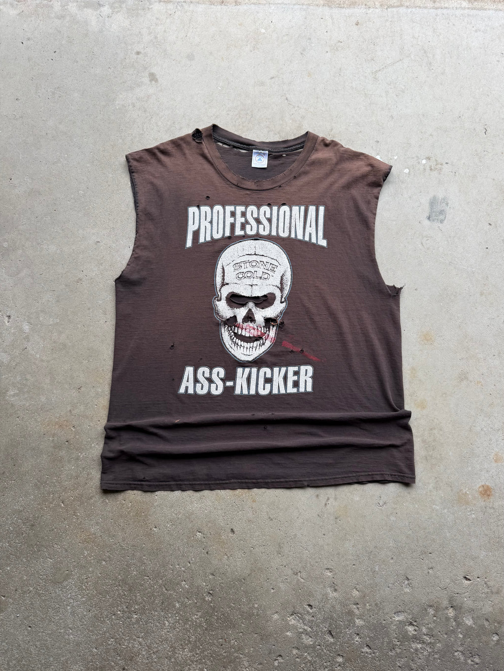 1996 Stone Cold Steve Austin 'Professional Ass Kicker' Chopped Tee (XLARGE)