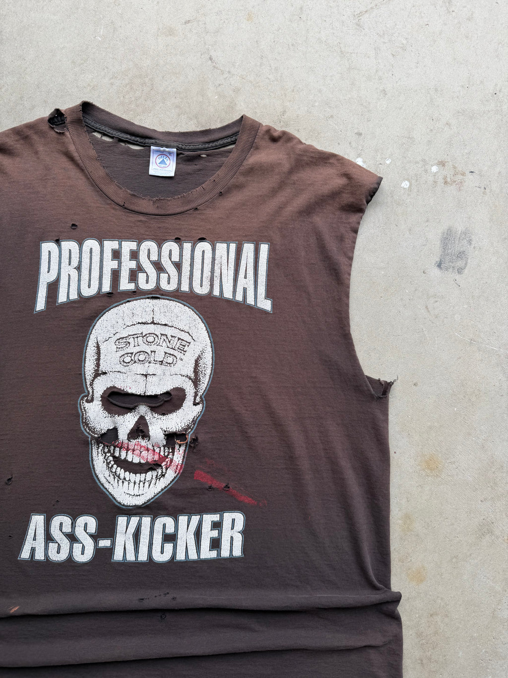 1996 Stone Cold Steve Austin 'Professional Ass Kicker' Chopped Tee (XLARGE)
