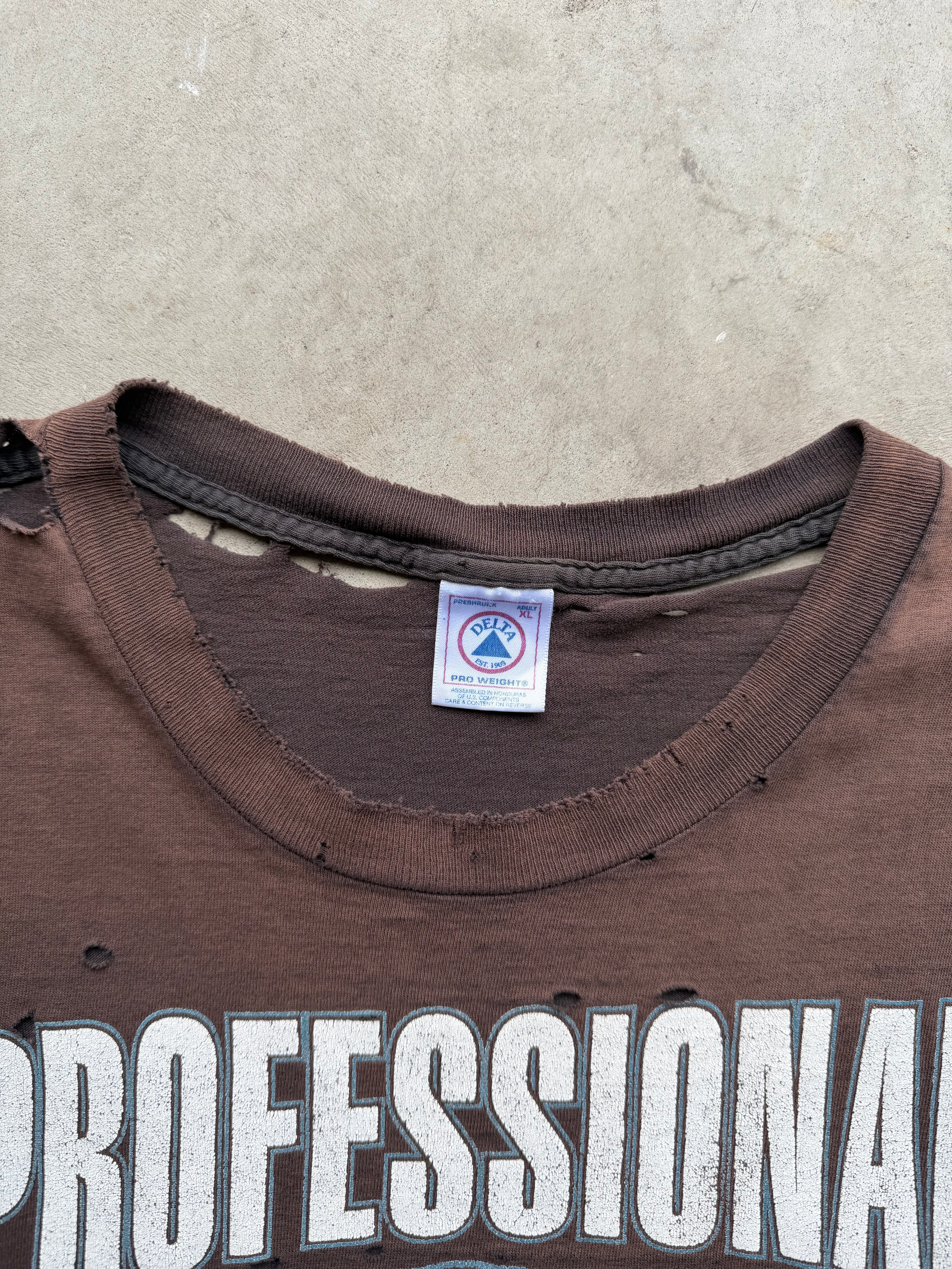 1996 Stone Cold Steve Austin 'Professional Ass Kicker' Chopped Tee (XLARGE)