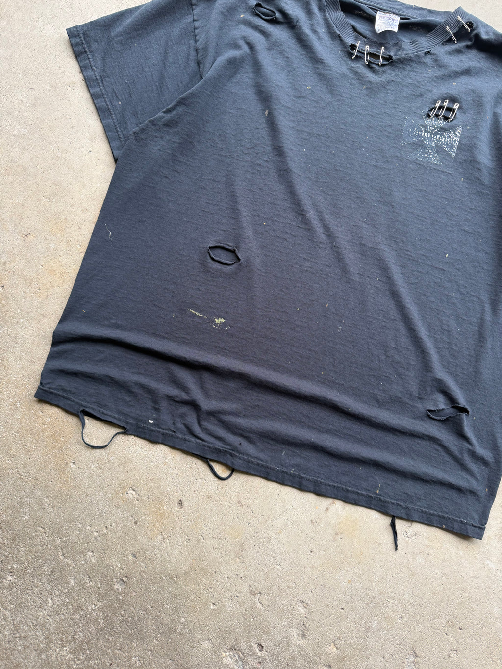 00s East Coast Choppers Thrashed Tee (LARGE)