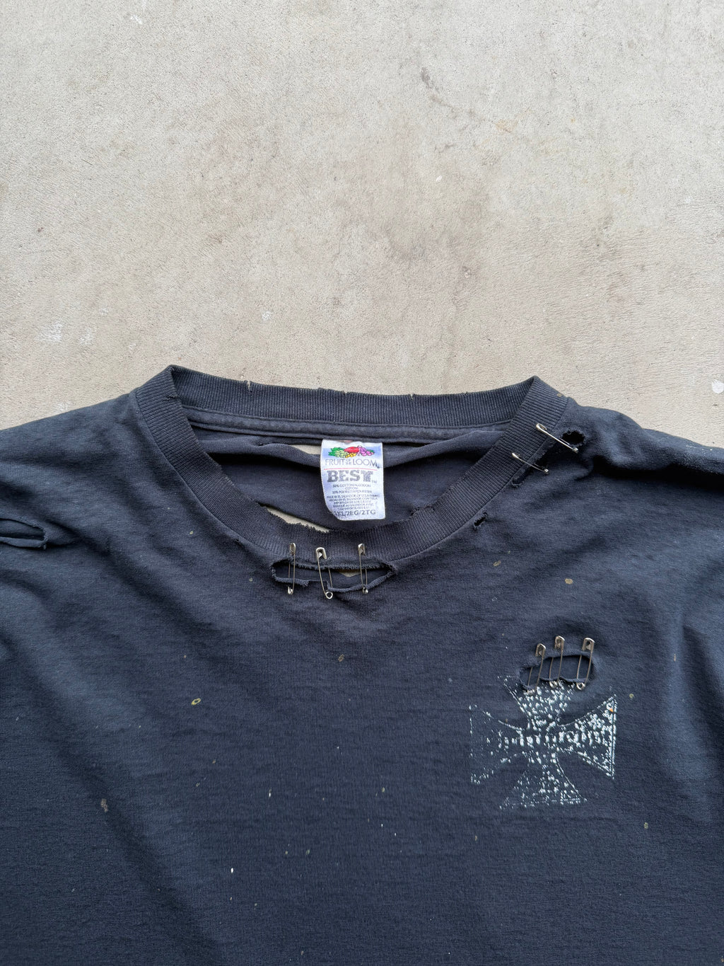 00s East Coast Choppers Thrashed Tee (LARGE)