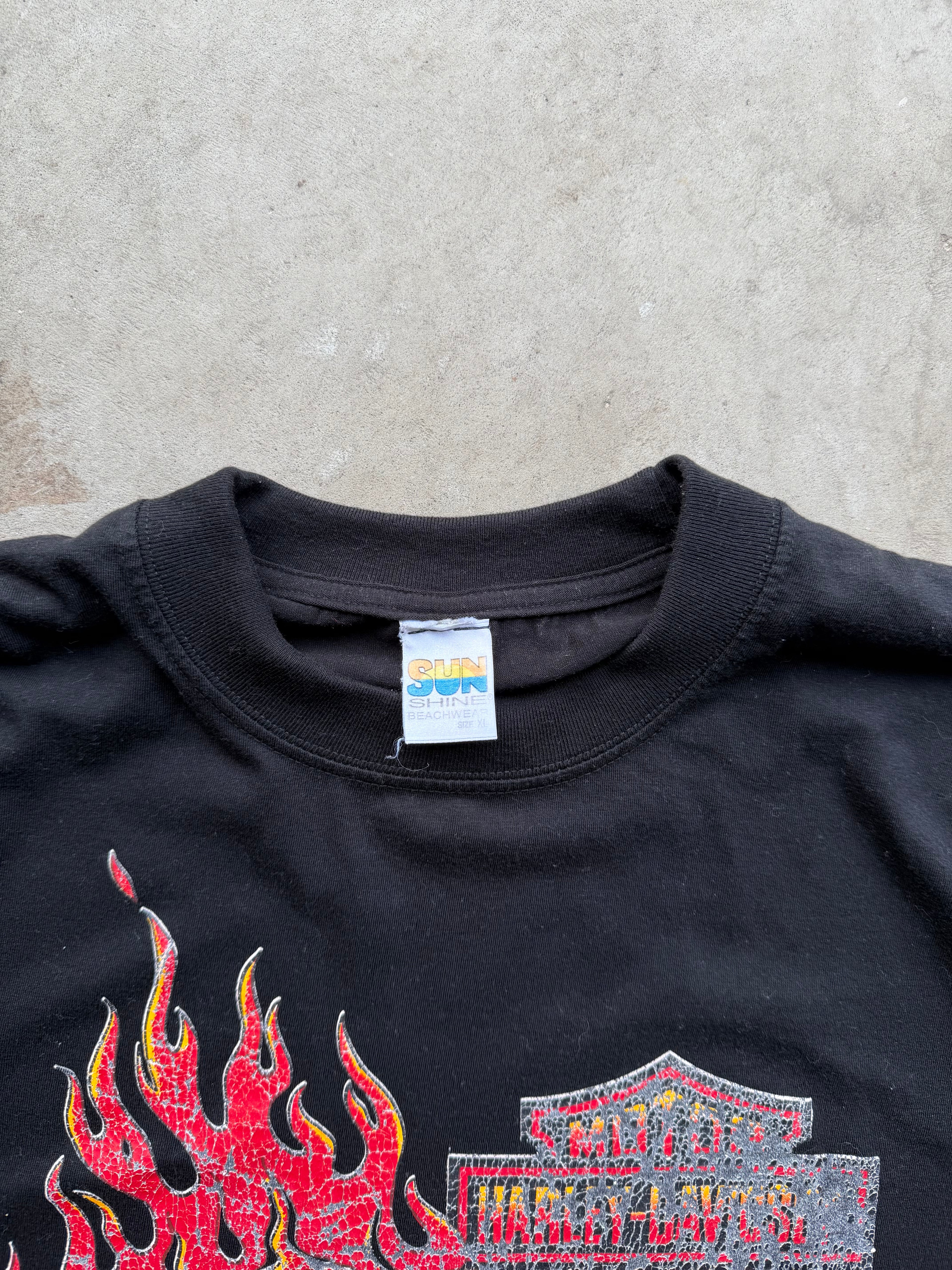 Vintage 00s Mexico Harley Davidson Tiger Tee (XLARGE)