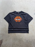 00s Harley Davidson Fire Ball Paint Splatter Tee (XLARGE)