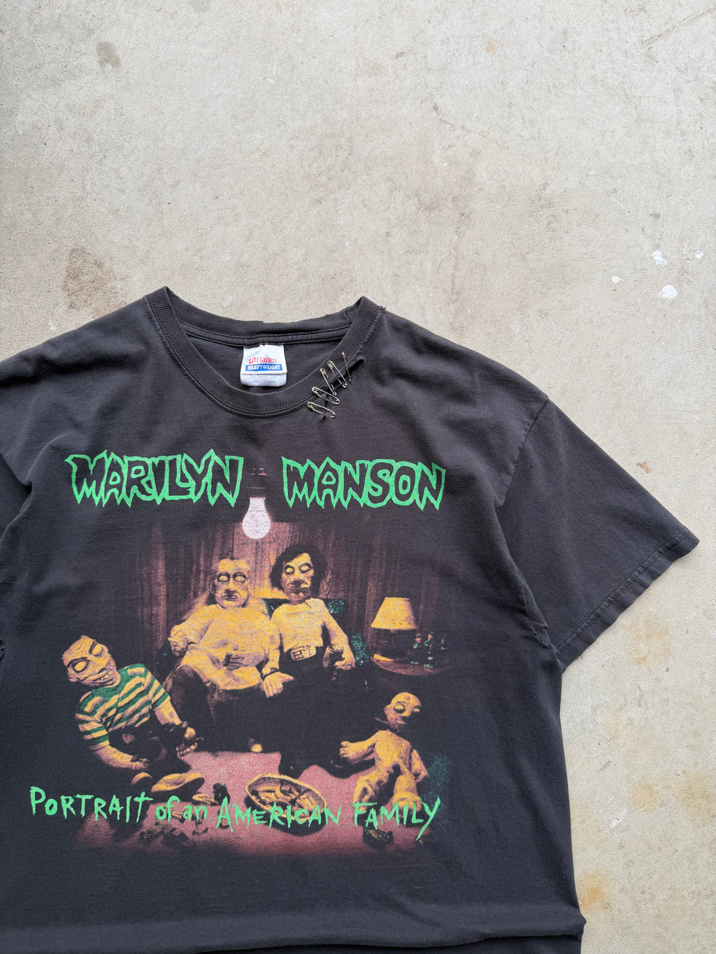 00s Marilyn Manson Portrait of American Family Band Tee (LARGE)