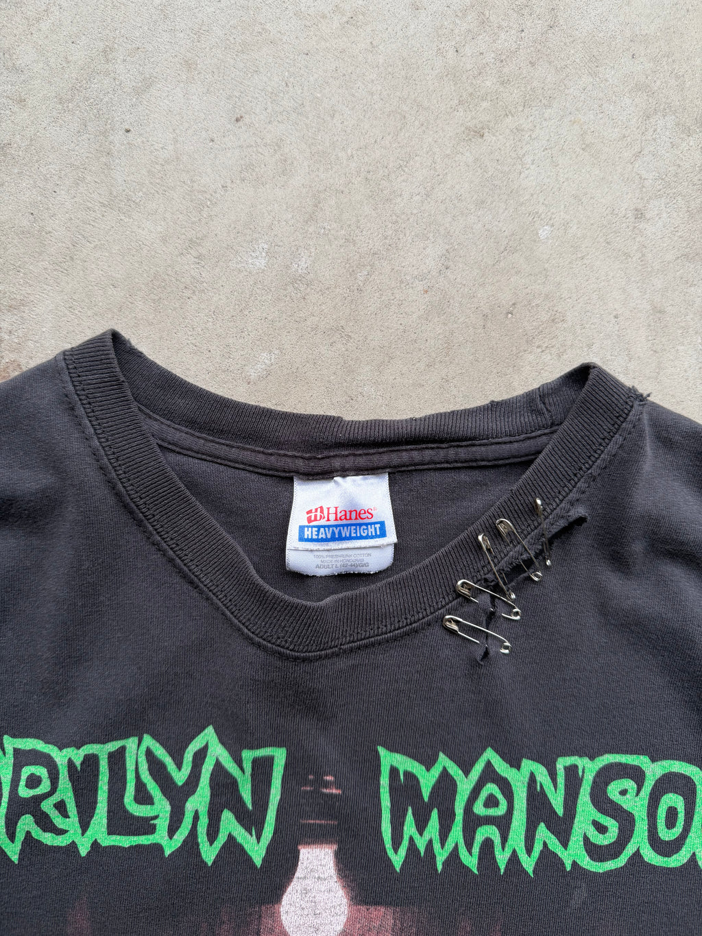 00s Marilyn Manson Portrait of American Family Band Tee (LARGE)