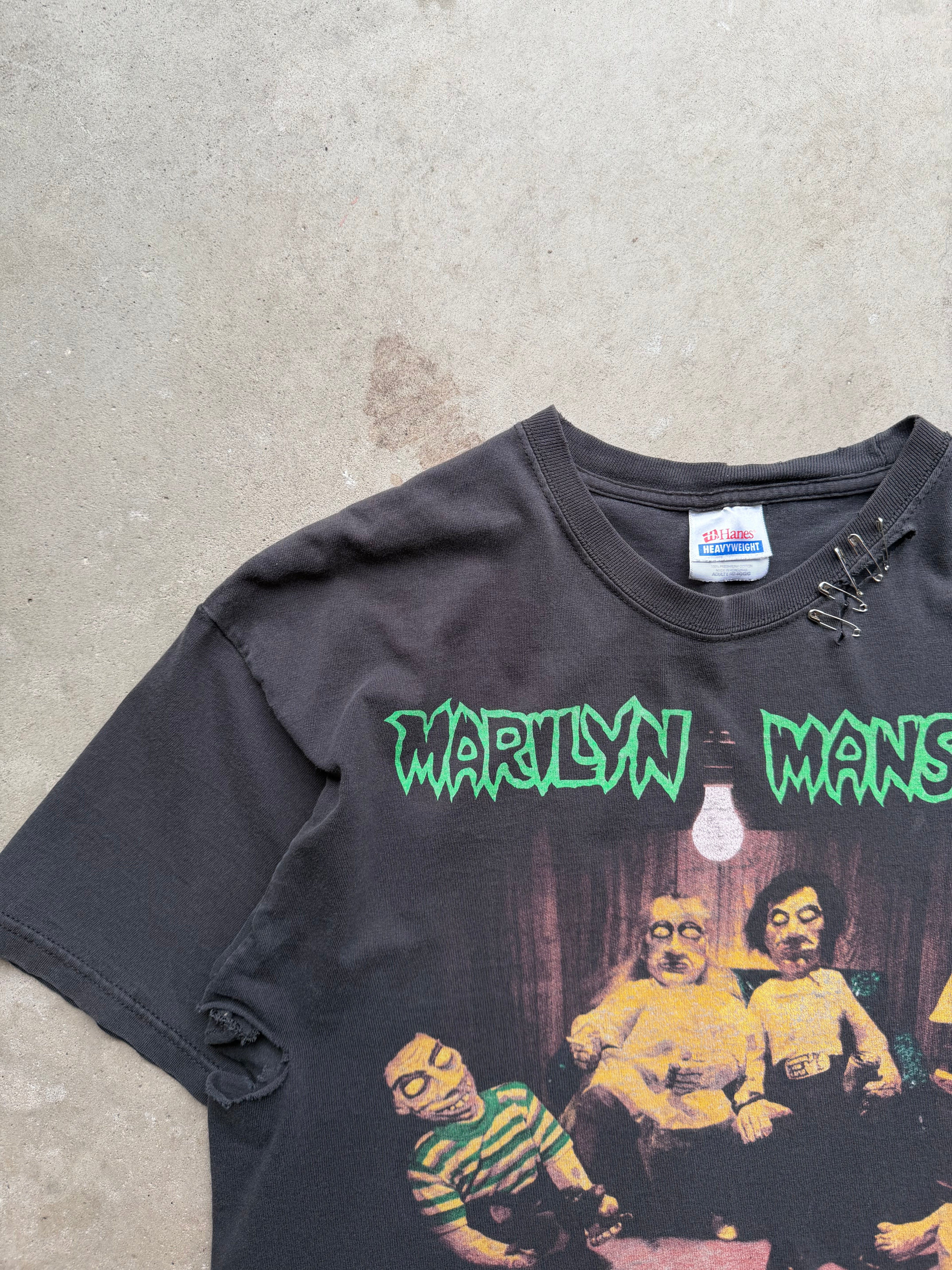 00s Marilyn Manson Portrait of American Family Band Tee (LARGE)