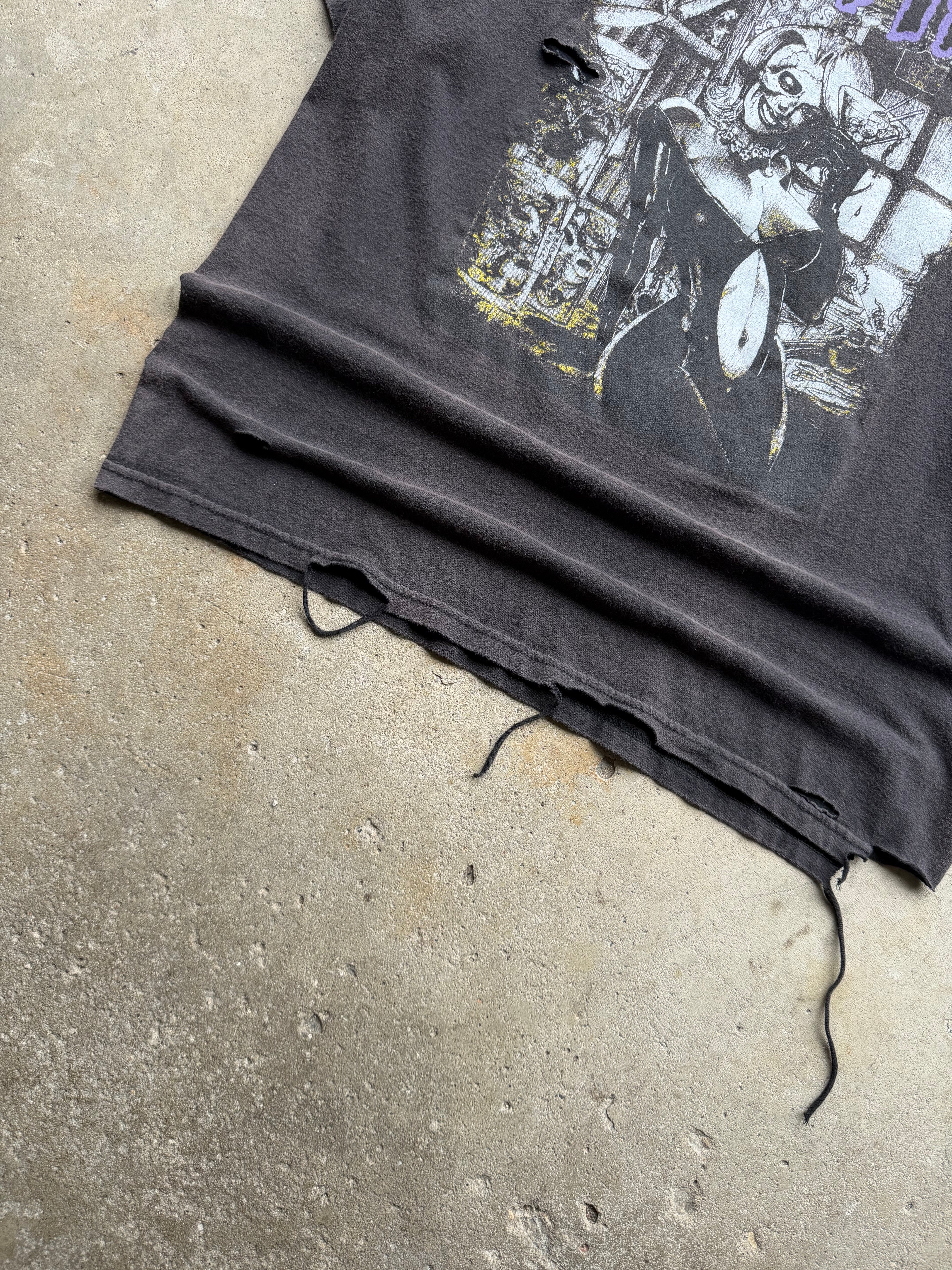 00s Faded and Distressed Misfits Band Tee (XLARGE)